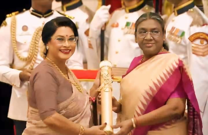 Rezwana Choudhury Bannya receives Padma Shri Award from Indian President