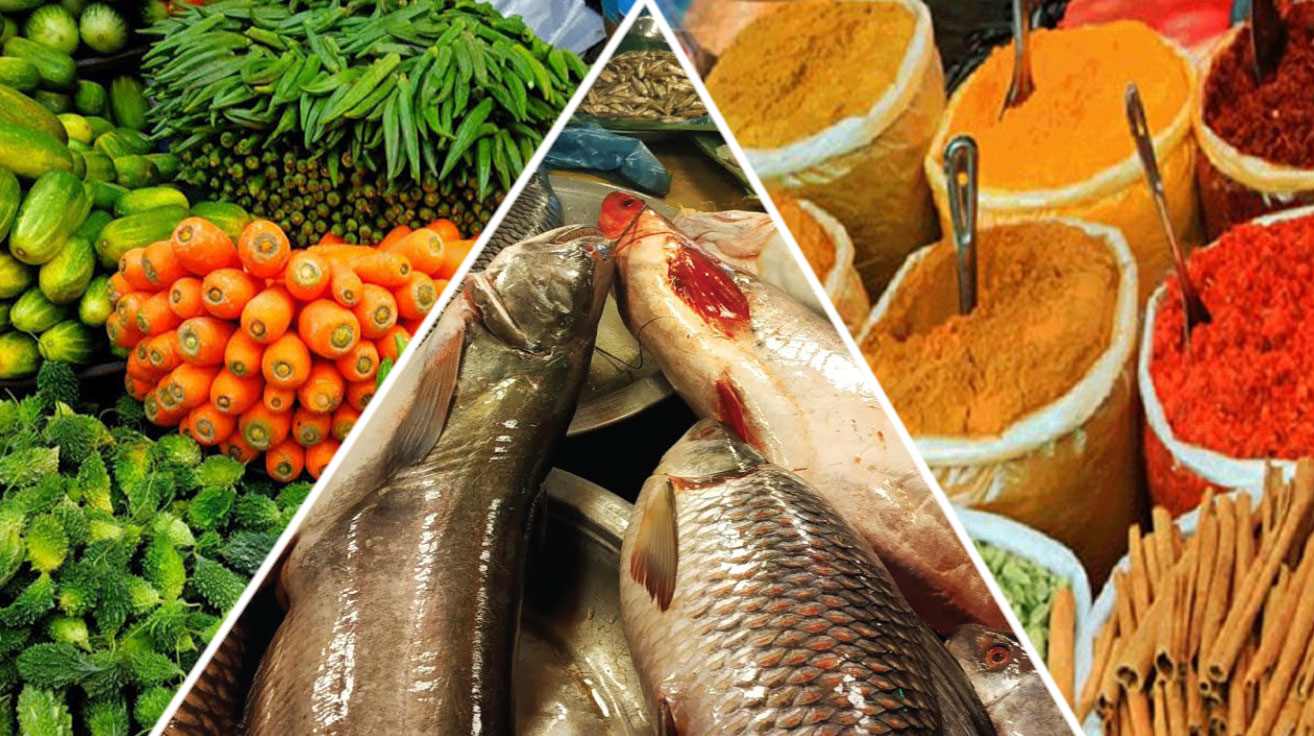 Eggplant at 120, Sonali chicken at 450 per kg