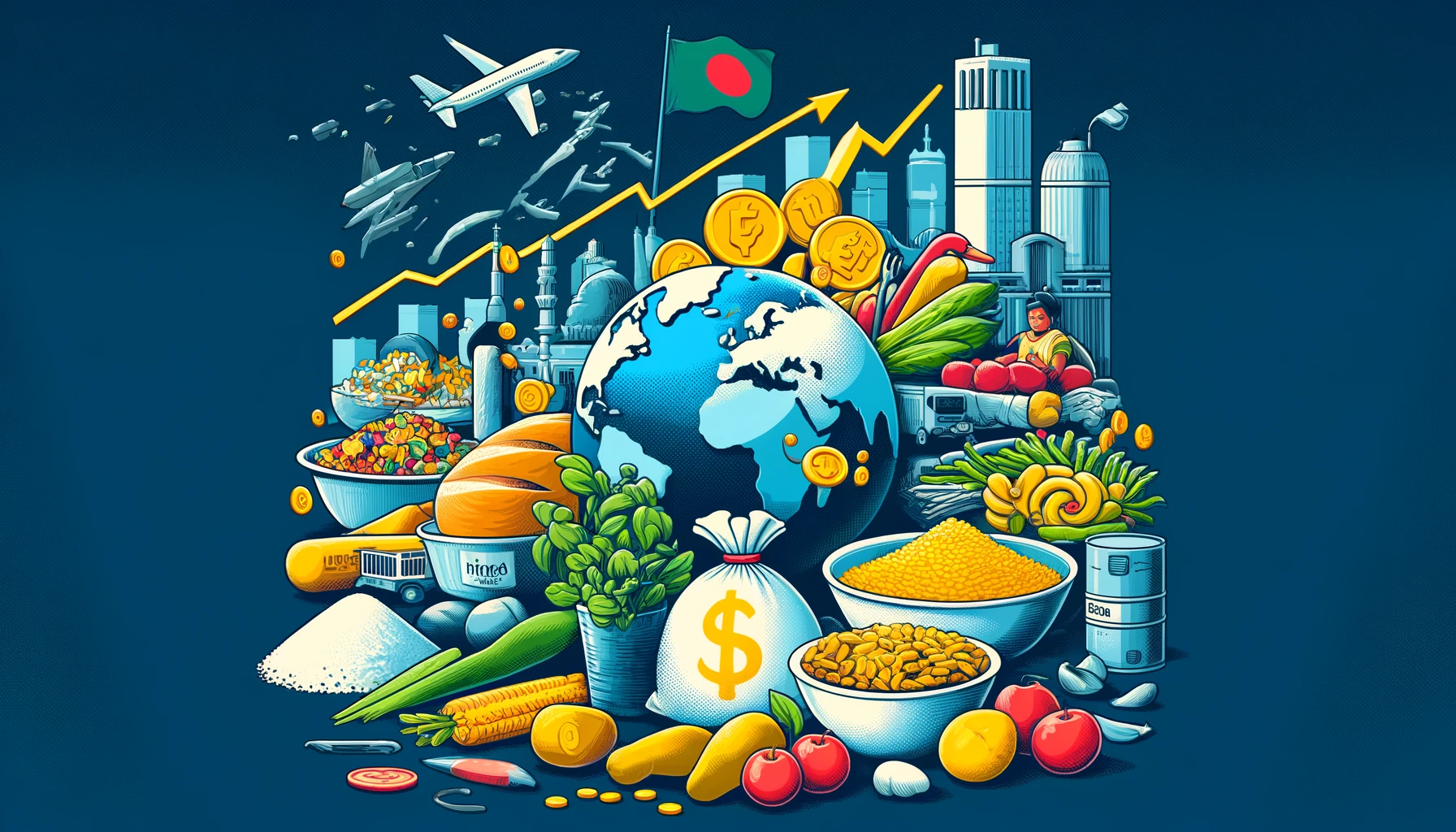 Bangladesh's Food Inflation Hits Double Digits Again in May