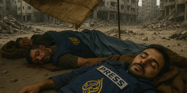 Israel deliberate assassination of journalists is a cowardly war crimef.png