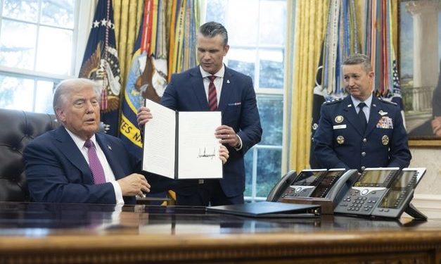 Trump renames Department of Defense the ‘Department of War’